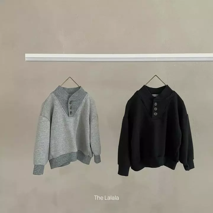 The Lalala - Korean Children Fashion - #littlefashionista - Button Sweatshirt - 3