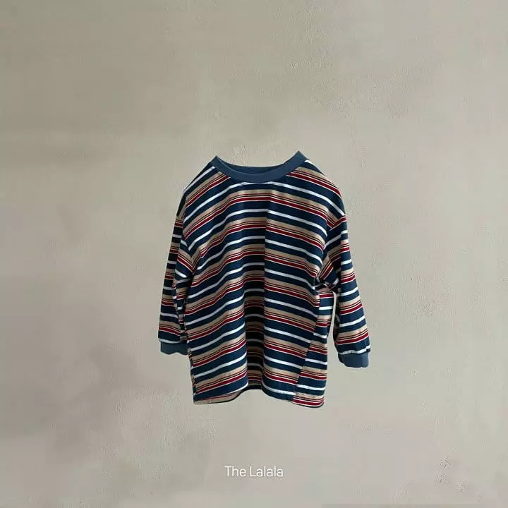 The Lalala - Korean Children Fashion - #littlefashionista - Multi Line Tee - 2