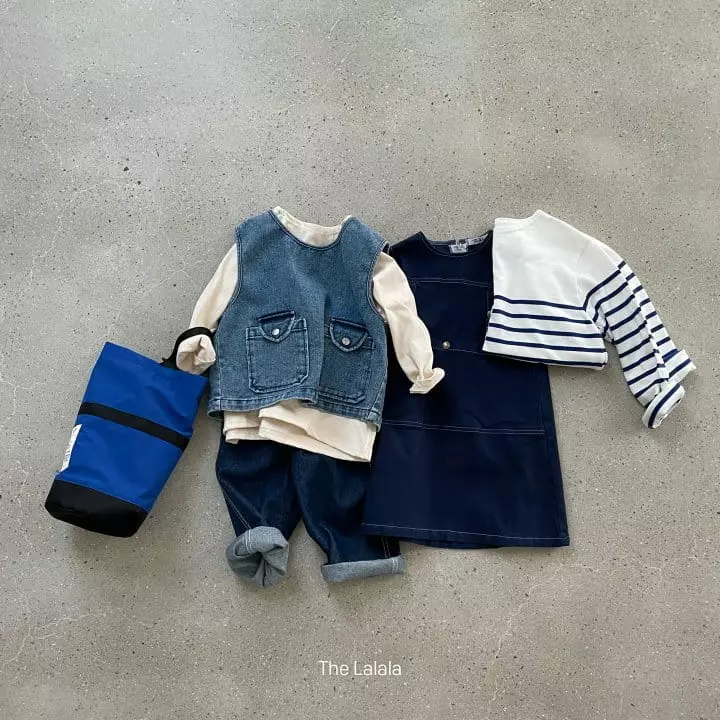 The Lalala - Korean Children Fashion - #littlefashionista - Potter Denim Vest - 8