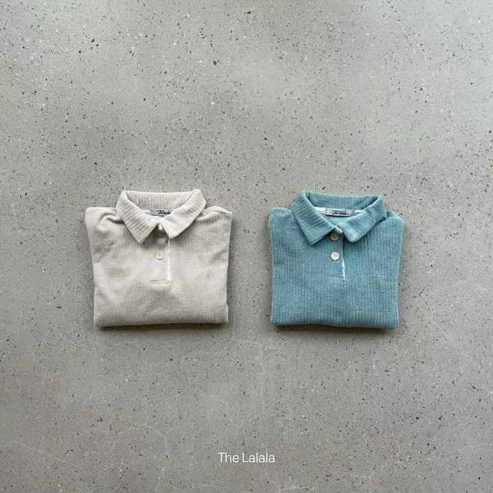The Lalala - Korean Children Fashion - #Kfashion4kids - Terry Collar Tee - 4
