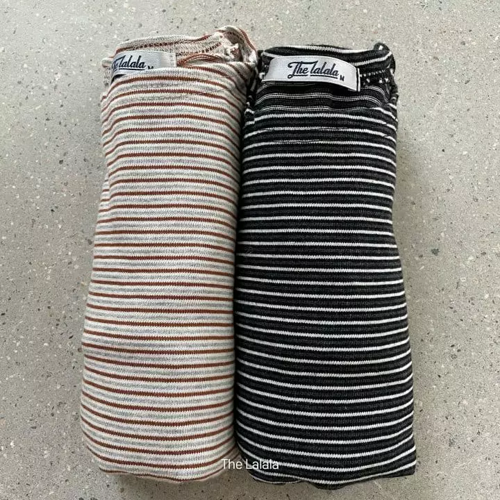 The Lalala - Korean Children Fashion - #magicofchildhood - Ten Slit Stripes Tee - 7