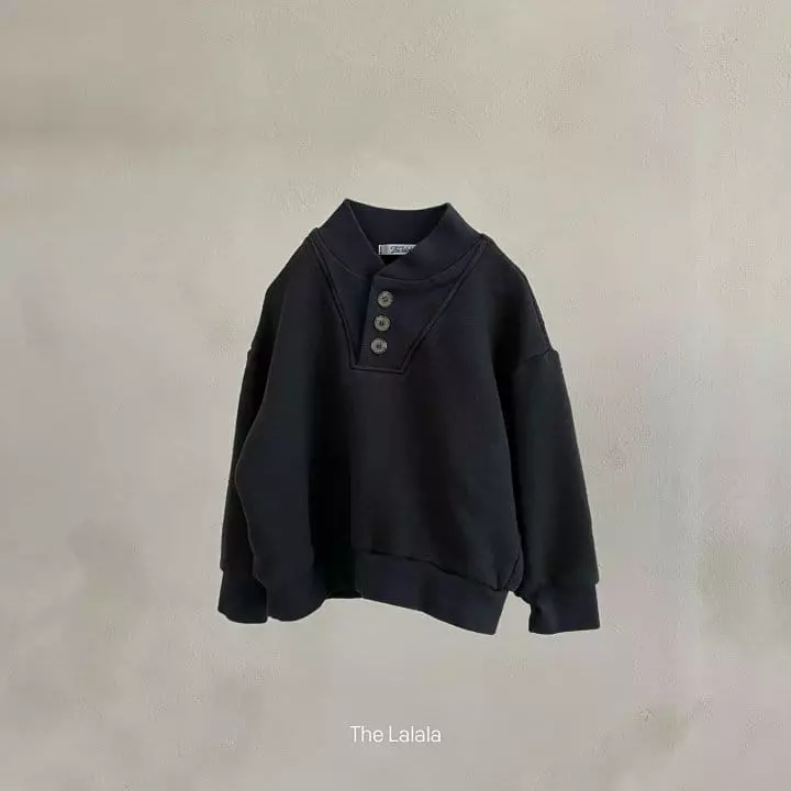 The Lalala - Korean Children Fashion - #minifashionista - Button Sweatshirt - 5