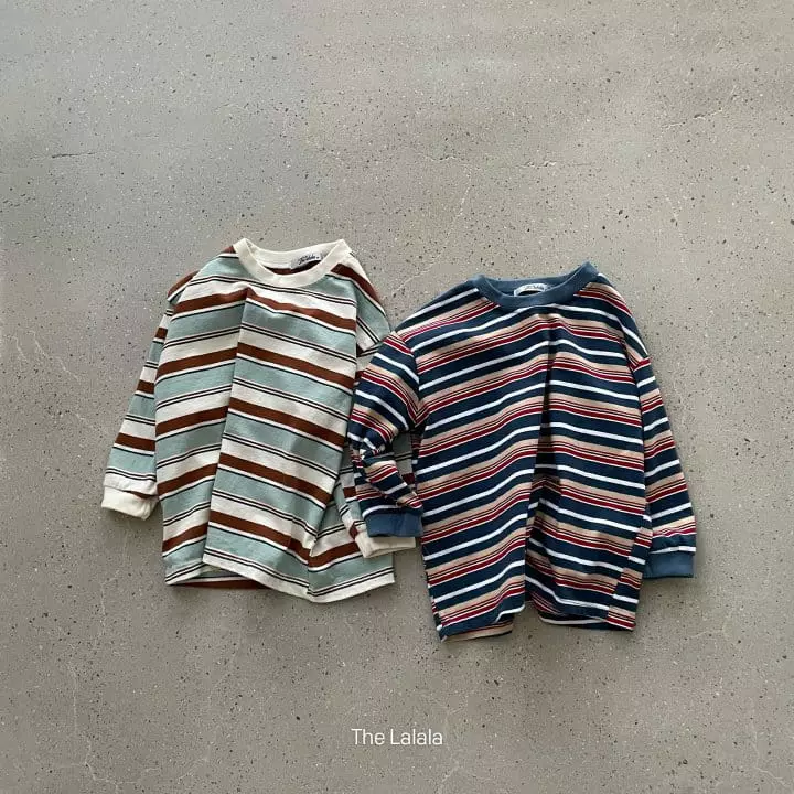 The Lalala - Korean Children Fashion - #magicofchildhood - Multi Line Tee - 4