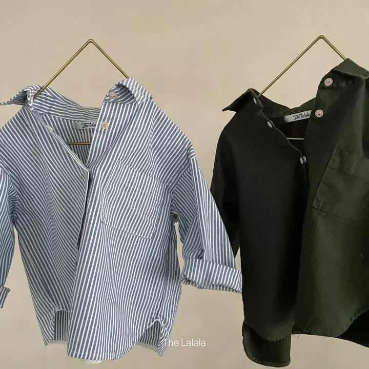The Lalala - Korean Children Fashion - #prettylittlegirls - Stripes Shirt - 9