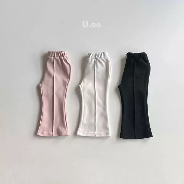 U Eo - Korean Children Fashion - #fashionkids - Pintuck Bootscut Pants - 3
