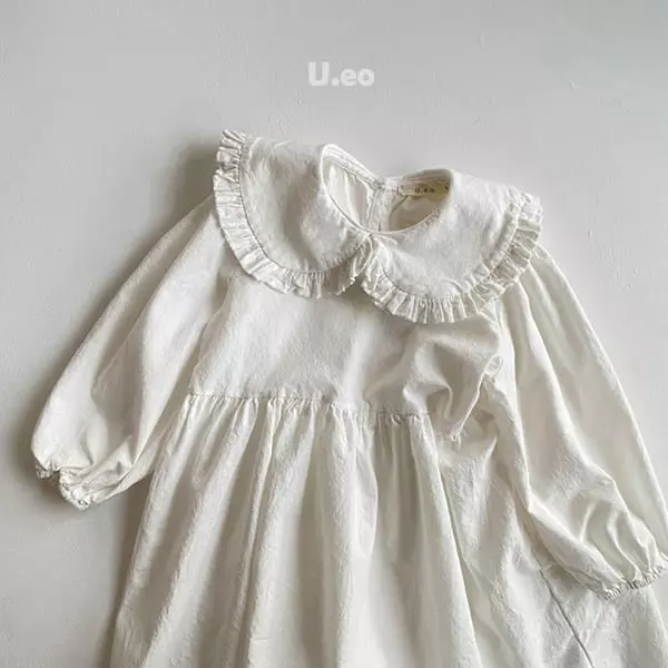 U Eo - Korean Children Fashion - #fashionkids - Frill One-piece - 2