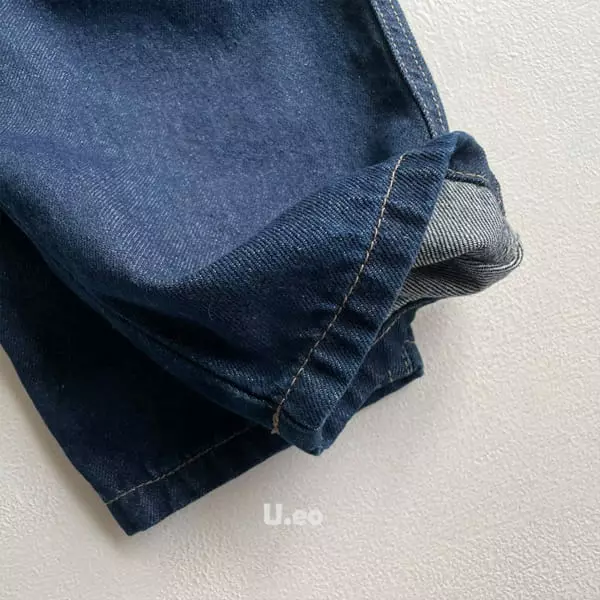 U Eo - Korean Children Fashion - #kidsshorts - Basic Jeans - 5