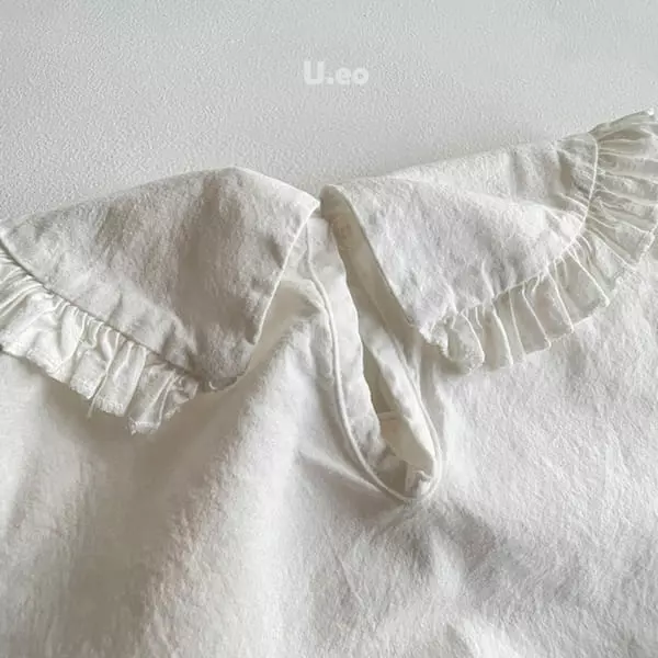 U Eo - Korean Children Fashion - #kidsshorts - Frill One-piece - 3