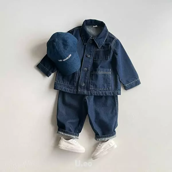 U Eo - Korean Children Fashion - #kidsstore - Basic Jeans - 6