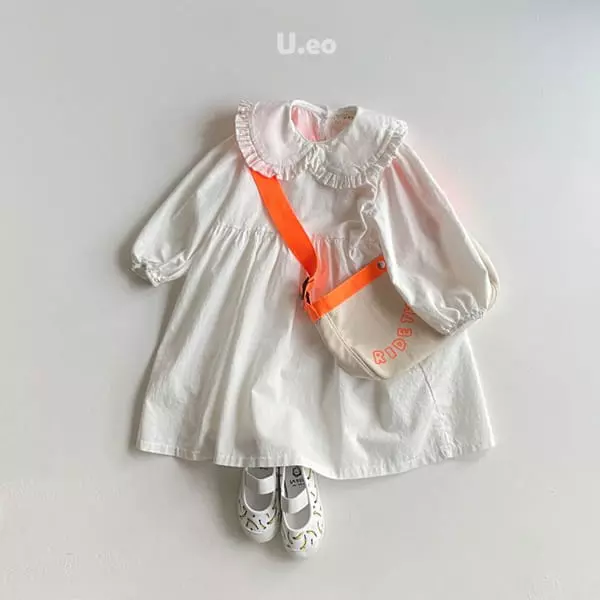 U Eo - Korean Children Fashion - #kidsshorts - Frill One-piece - 4