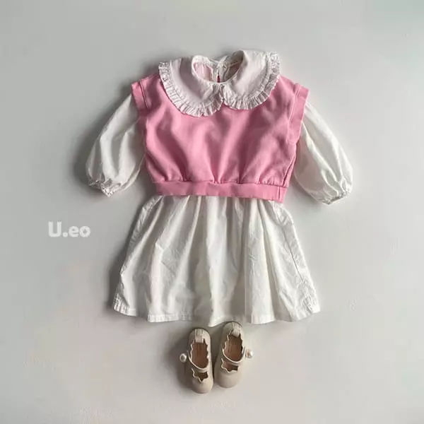 U Eo - Korean Children Fashion - #kidzfashiontrend - Frill One-piece - 5