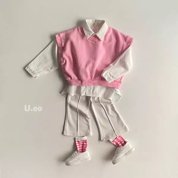 U Eo - Korean Children Fashion - #littlefashionista - Pintuck Bootscut Pants - 8
