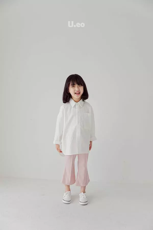 U Eo - Korean Children Fashion - #todddlerfashion - Pintuck Bootscut Pants - 12