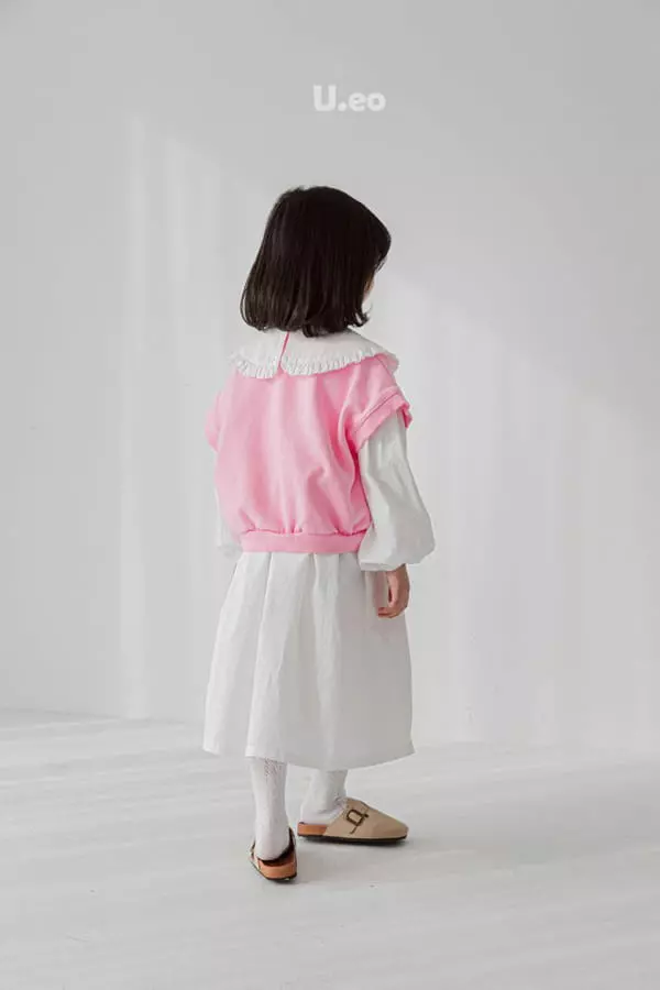 U Eo - Korean Children Fashion - #toddlerclothing - Frill One-piece - 12