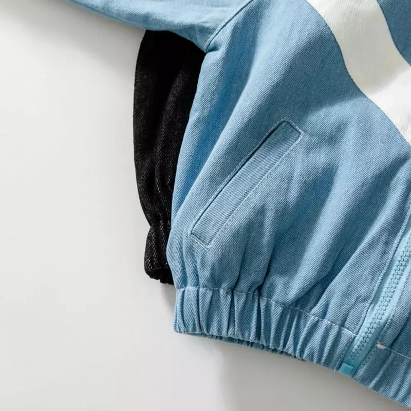 U & I - Korean Children Fashion - #Kfashion4kids - V Deniom Baseball Jumper - 11
