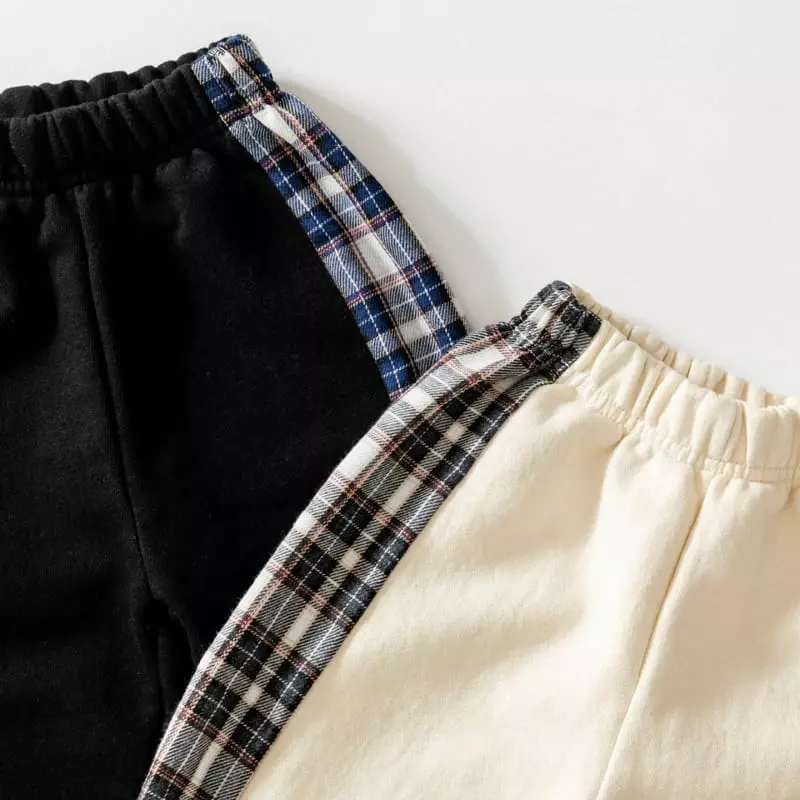 U & I - Korean Children Fashion - #childofig - Check Linr Pants - 9