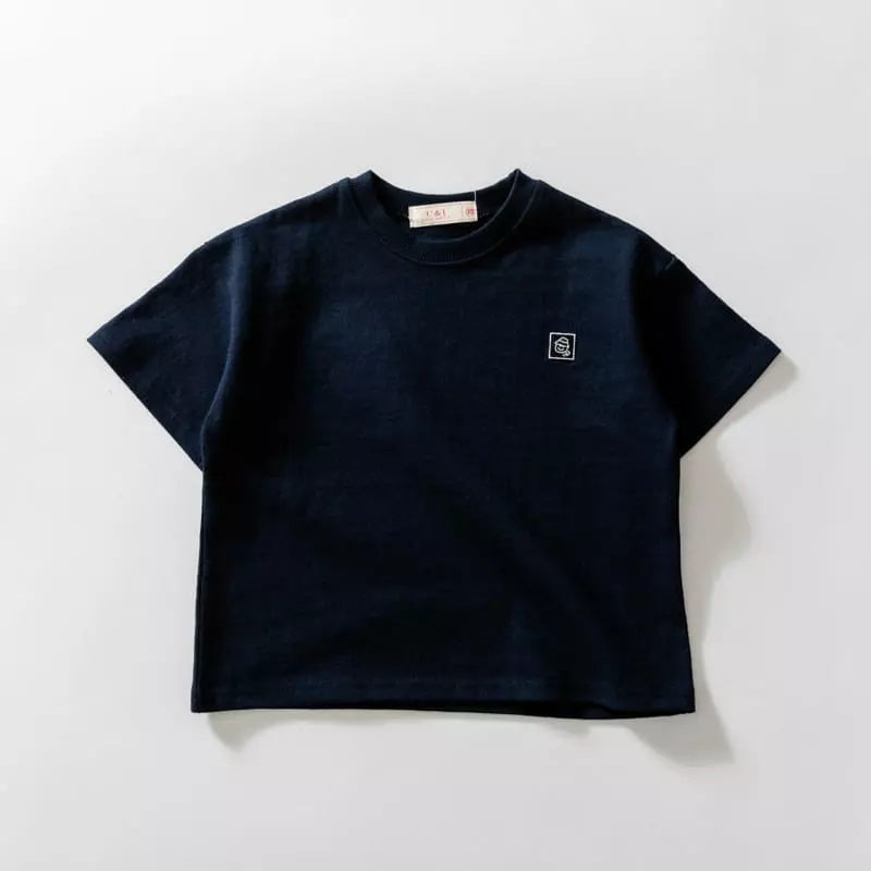 U & I - Korean Children Fashion - #childrensboutique - Patch Point Short Sleeves Tee - 2