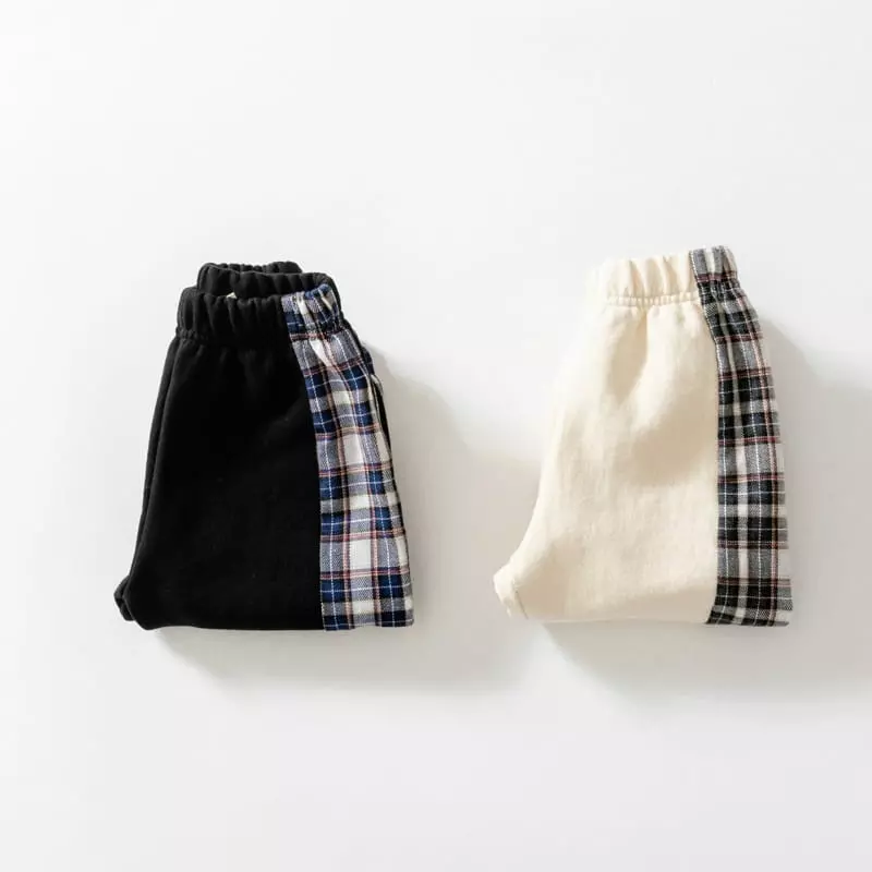 U & I - Korean Children Fashion - #childrensboutique - Check Linr Pants - 11