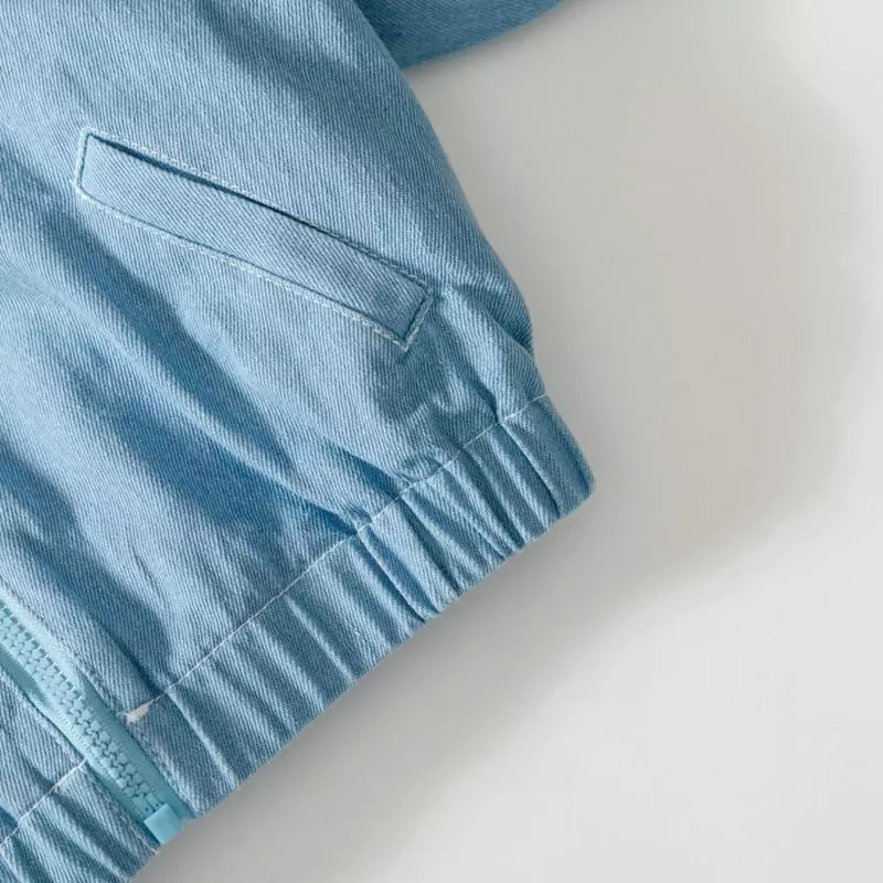 U & I - Korean Children Fashion - #discoveringself - V Deniom Baseball Jumper - 6