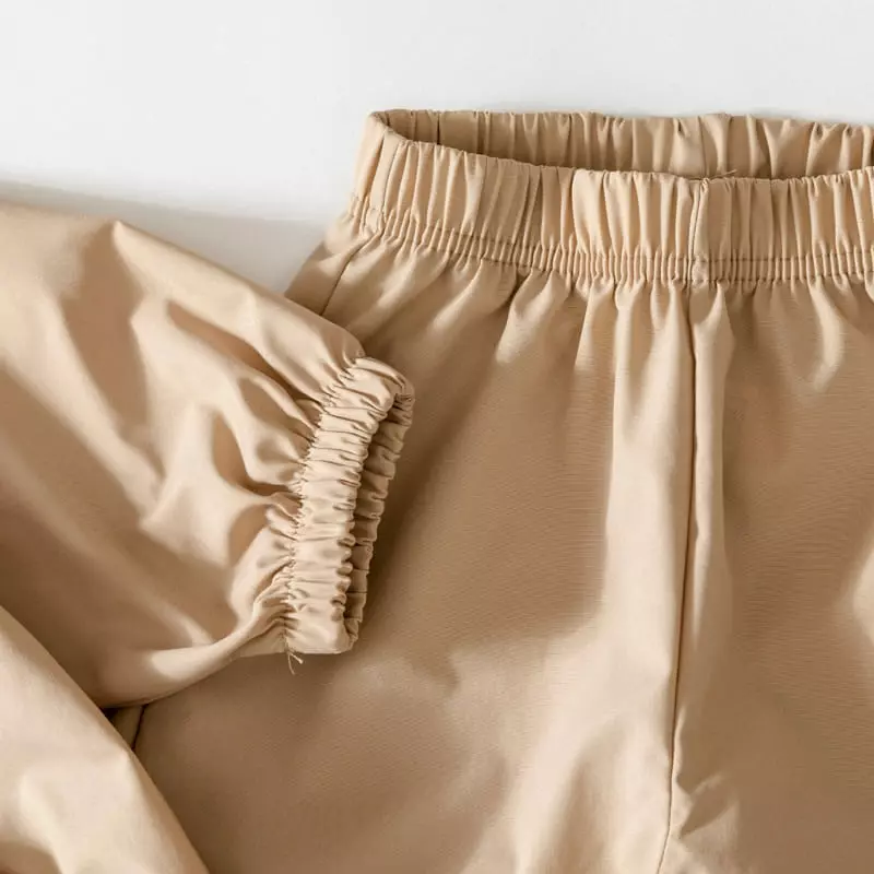 U & I - Korean Children Fashion - #discoveringself - Zip-up Shorts Pants Set - 5