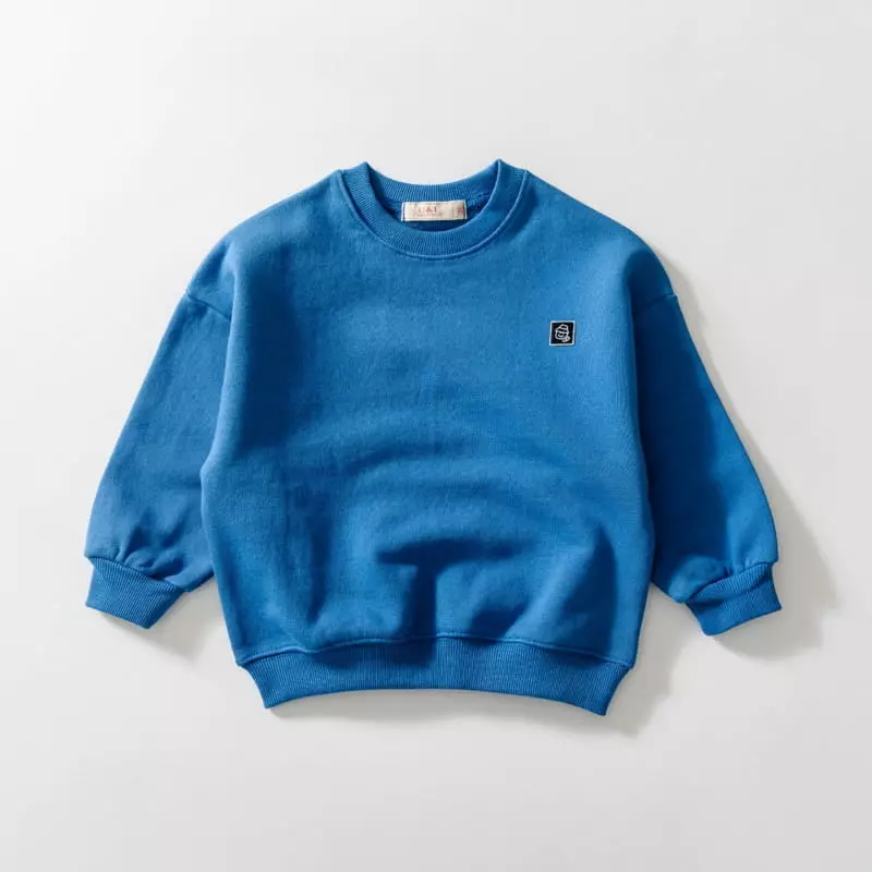 U & I - Korean Children Fashion - #discoveringself - Patch Point Sweatshirt - 4