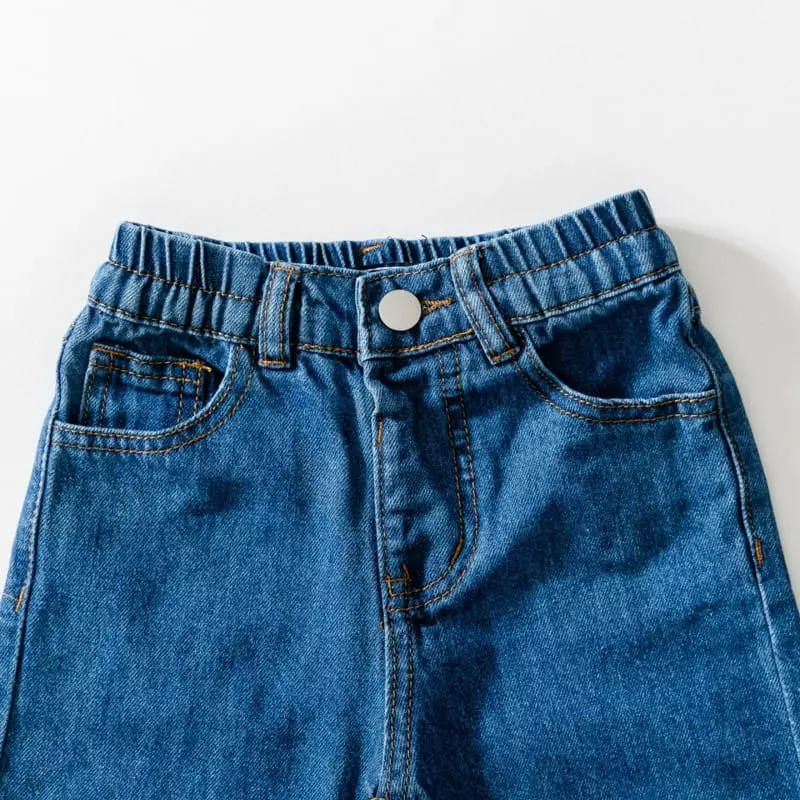 U & I - Korean Children Fashion - #fashionkids - Basic Jeans Baggy - 5