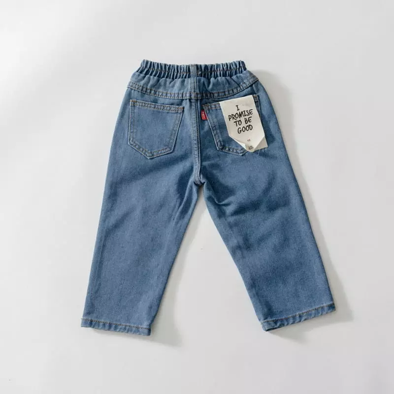 U & I - Korean Children Fashion - #kidsshorts - Straight Jeans - 5