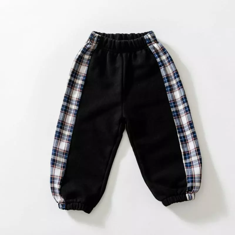U & I - Korean Children Fashion - #kidsshorts - Check Linr Pants