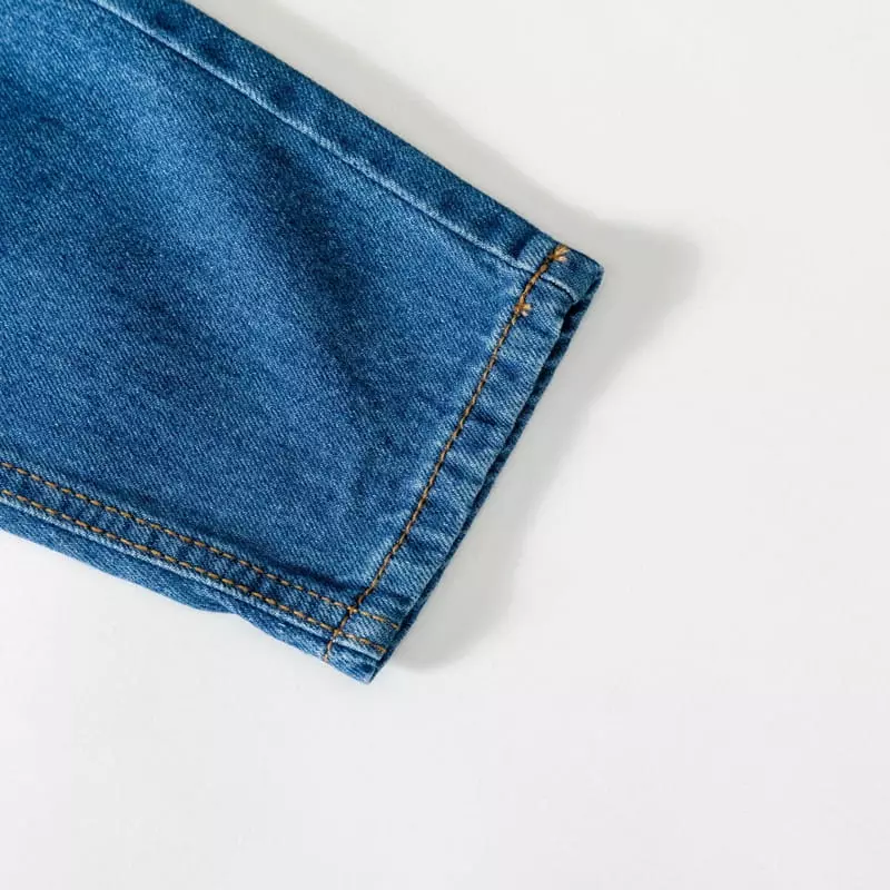 U & I - Korean Children Fashion - #kidsshorts - Basic Jeans Baggy - 6