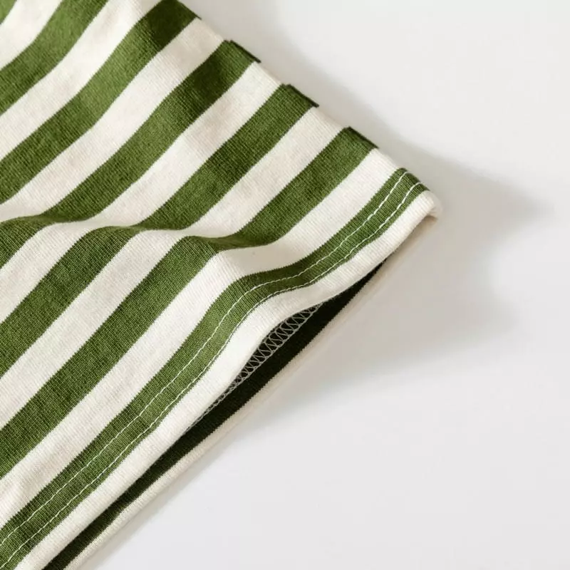 U & I - Korean Children Fashion - #kidzfashiontrend - Tok Tok Stripes Short Sleeves Tee - 6