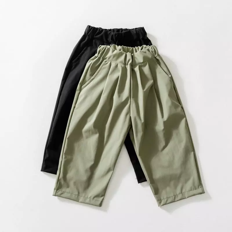 U & I - Korean Children Fashion - #kidsstore - Couple Wrinkle Baggy Pants with Mom - 4
