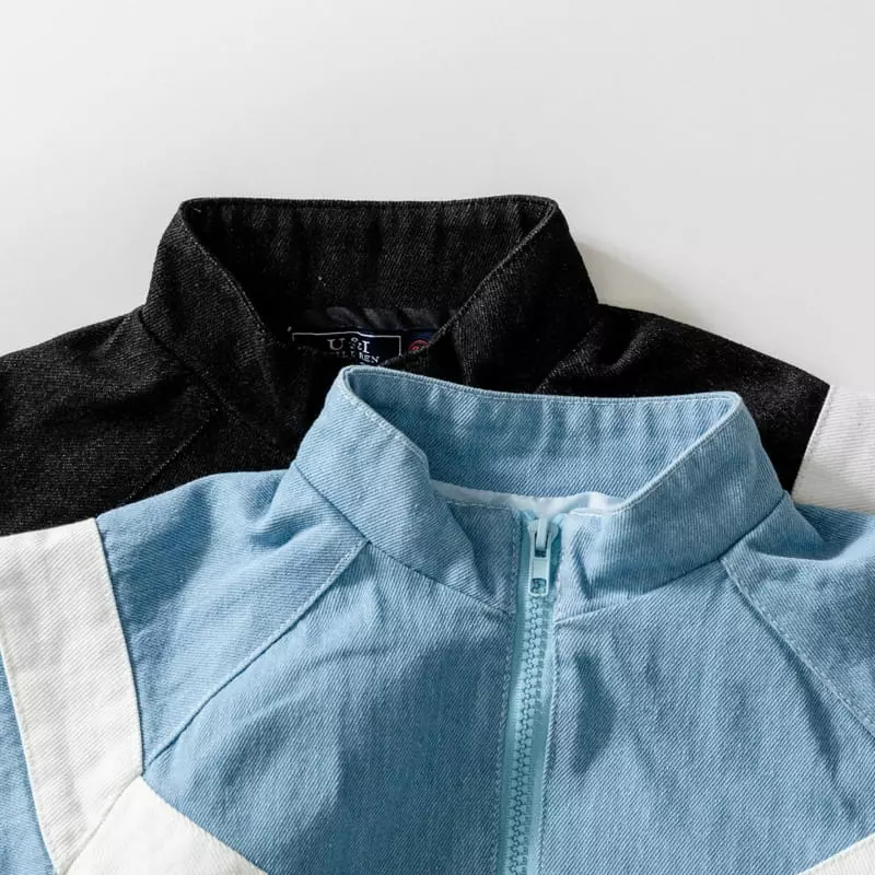 U & I - Korean Children Fashion - #kidzfashiontrend - V Deniom Baseball Jumper - 10