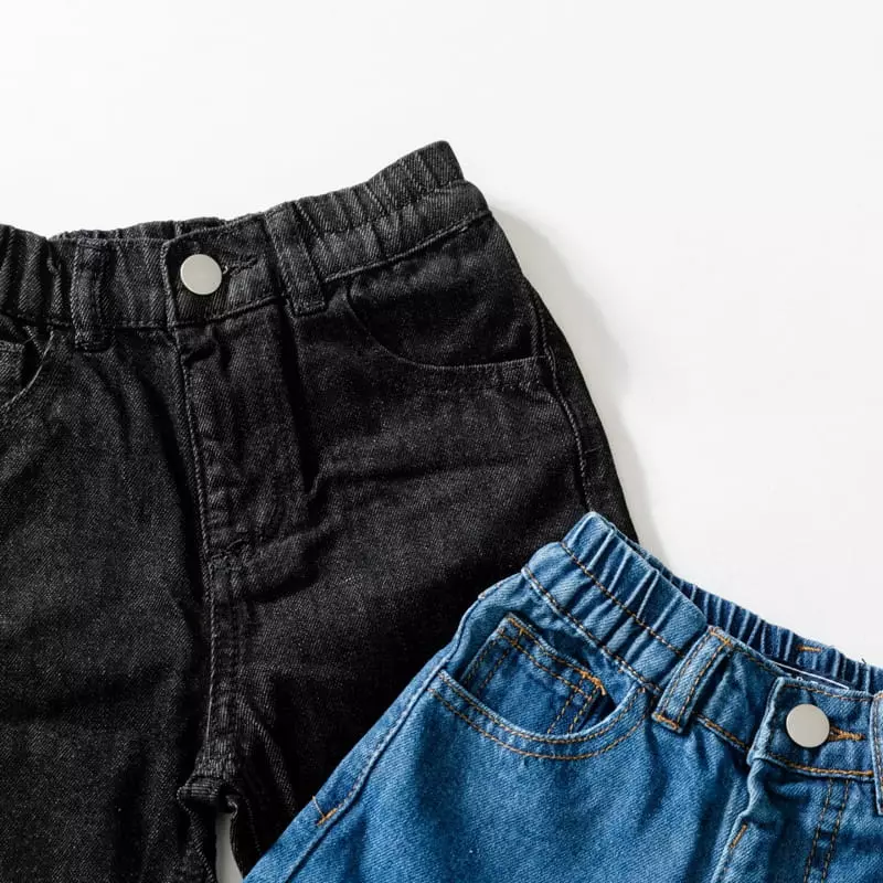 U & I - Korean Children Fashion - #kidzfashiontrend - Basic Jeans Baggy - 8