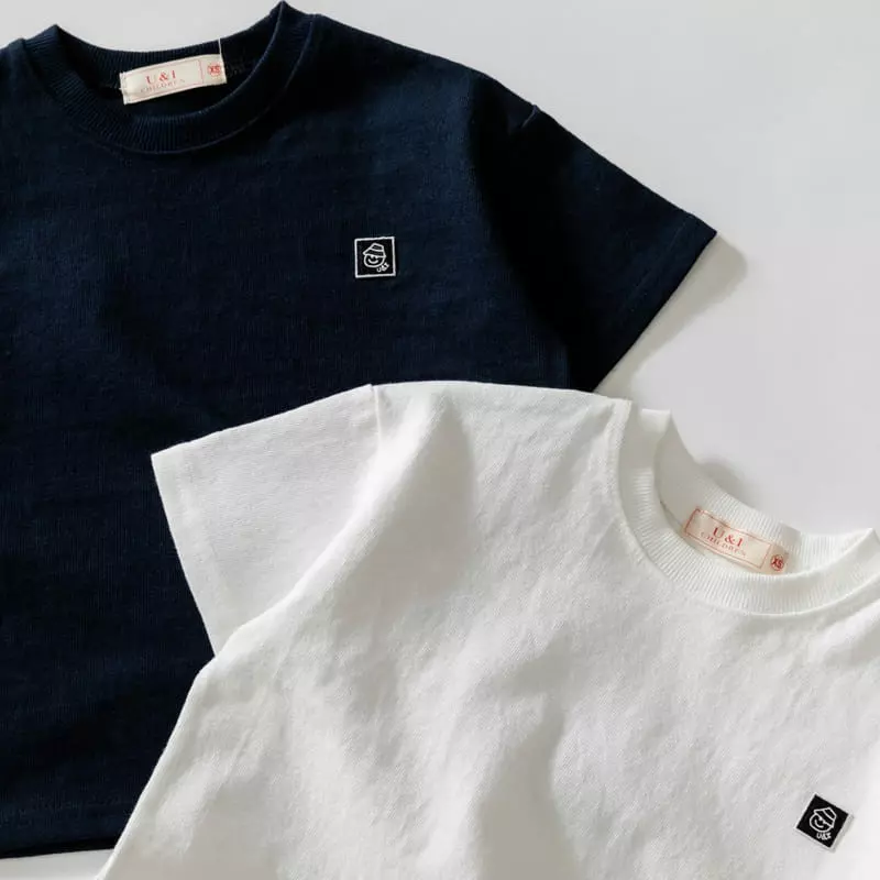 U & I - Korean Children Fashion - #littlefashionista - Patch Point Short Sleeves Tee - 10