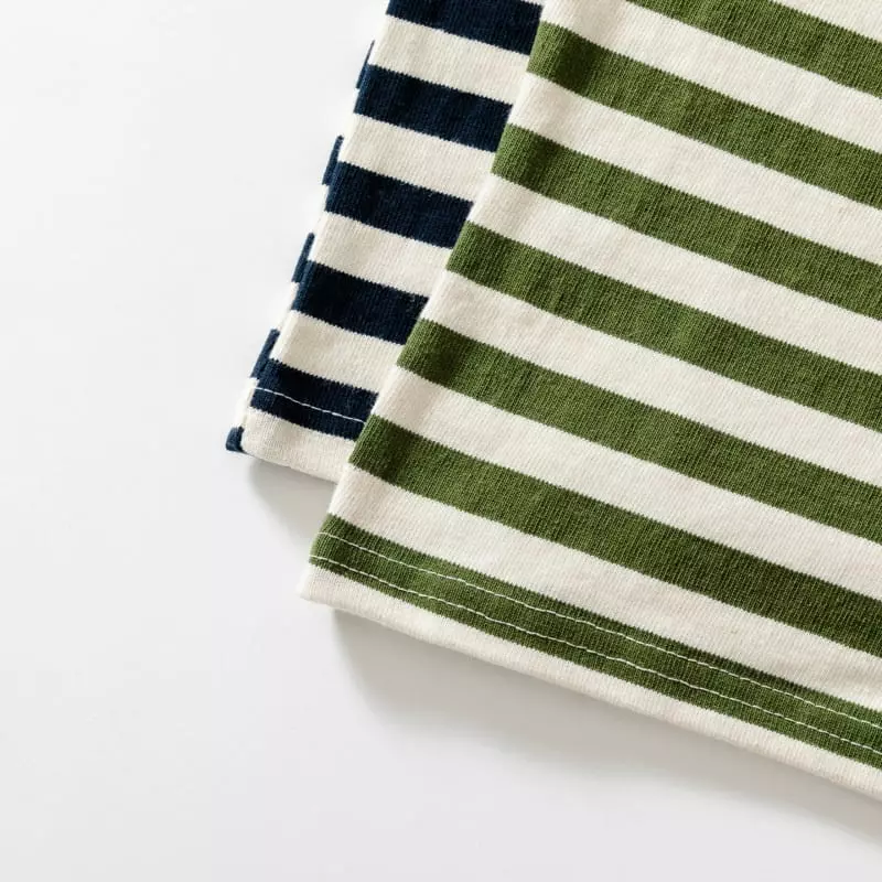U & I - Korean Children Fashion - #littlefashionista - Tok Tok Stripes Short Sleeves Tee - 8