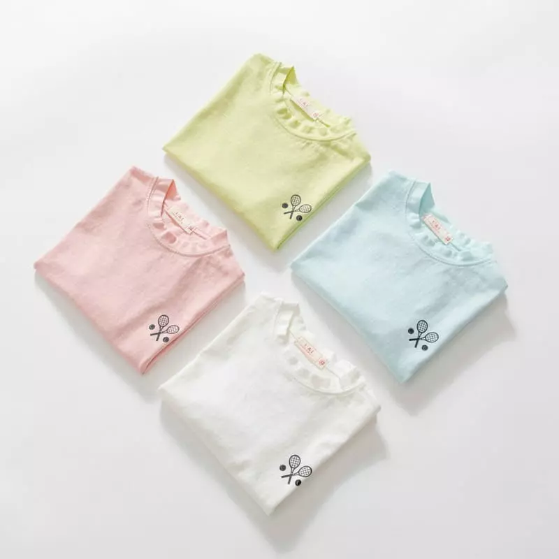 U & I - Korean Children Fashion - #littlefashionista - Tennis Short Sleeves Tee - 7