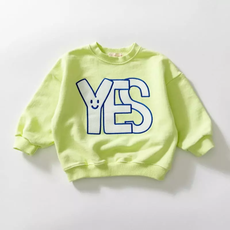 U & I - Korean Children Fashion - #littlefashionista - Yes Sweatshirt - 2