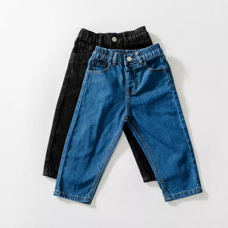 U & I - Korean Children Fashion - #littlefashionista - Basic Jeans Baggy - 10