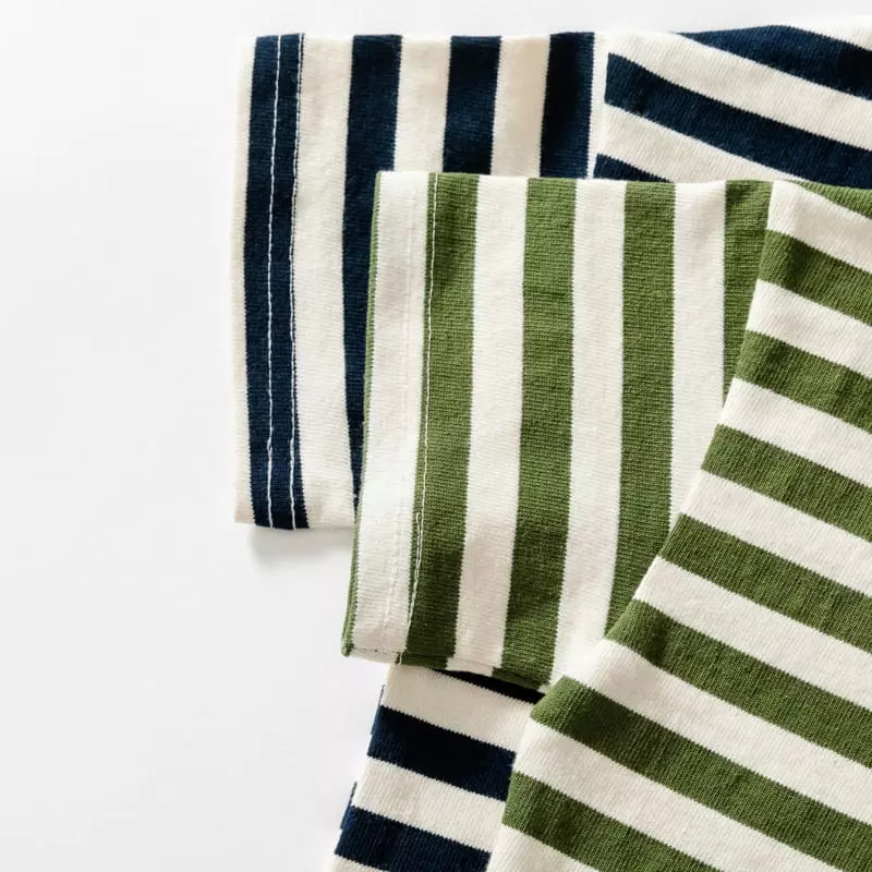 U & I - Korean Children Fashion - #magicofchildhood - Tok Tok Stripes Short Sleeves Tee - 9