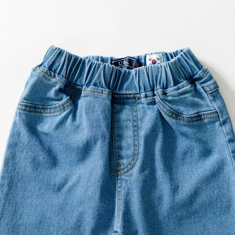 U & I - Korean Children Fashion - #magicofchildhood - Sticky Short Baggy Pants - 5