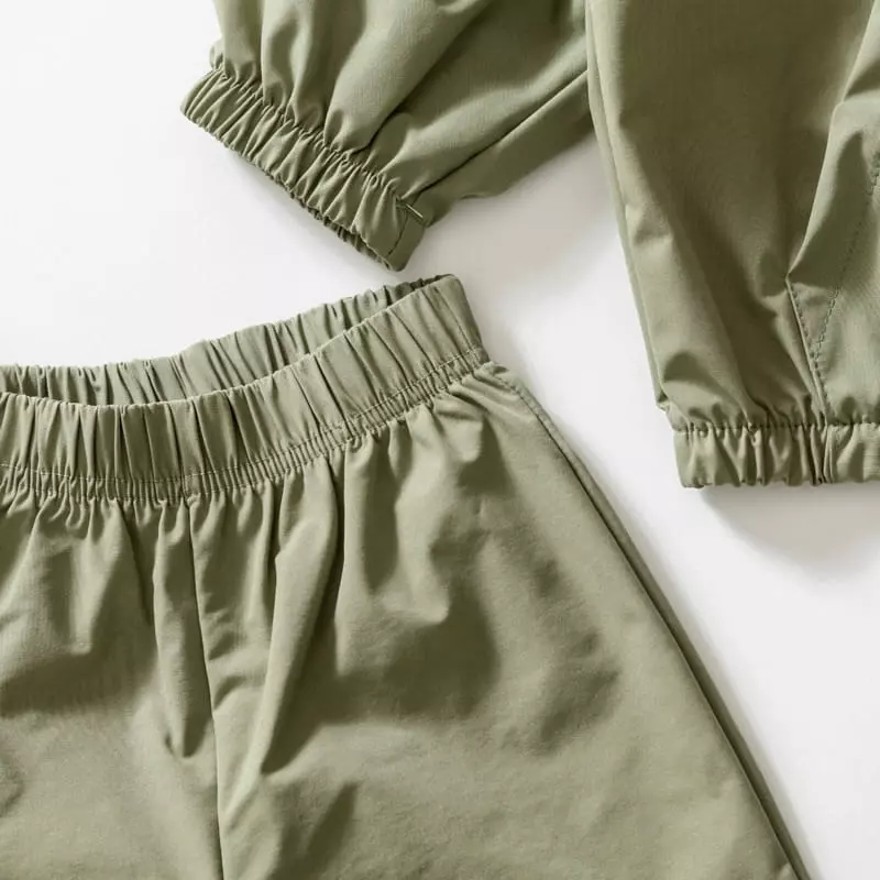 U & I - Korean Children Fashion - #magicofchildhood - Zip-up Shorts Pants Set - 12