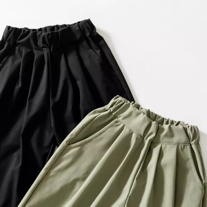 U & I - Korean Children Fashion - #minifashionista - Couple Wrinkle Baggy Pants with Mom - 8