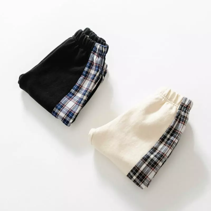 U & I - Korean Children Fashion - #minifashionista - Check Linr Pants - 7