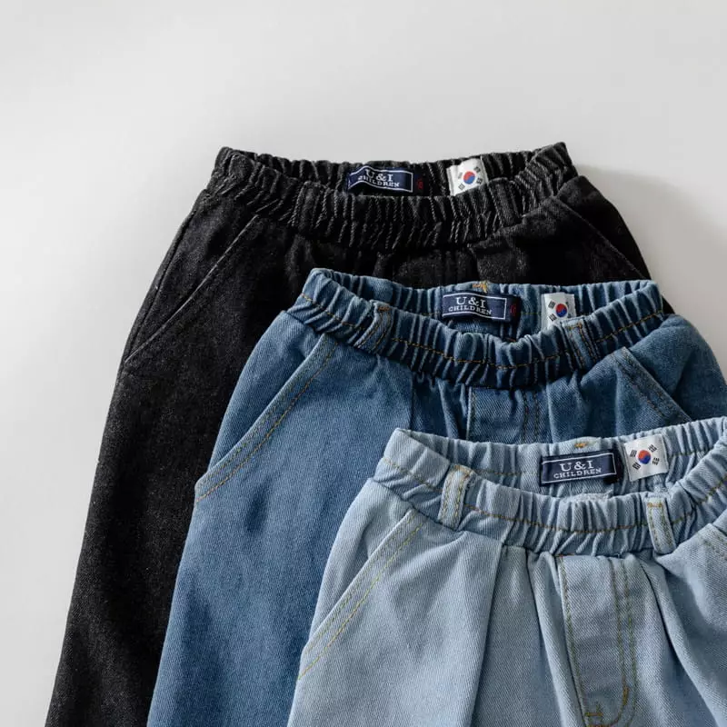 U & I - Korean Children Fashion - #minifashionista - Wide Jeans - 4