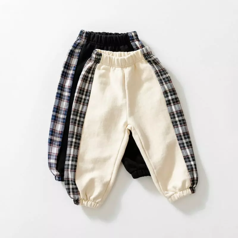 U & I - Korean Children Fashion - #prettylittlegirls - Check Linr Pants - 8