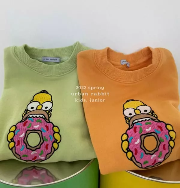 Urban Rabbit - Korean Children Fashion - #Kfashion4kids - Dounut Embroidery Sweatshirt - 2