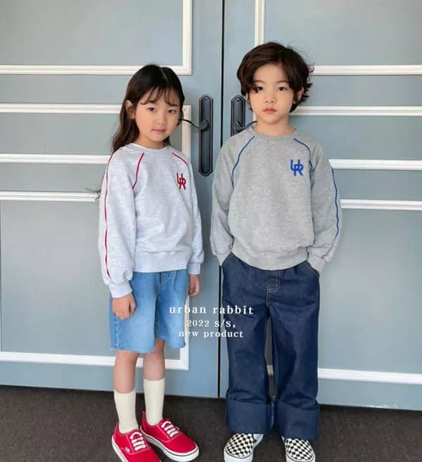 Urban Rabbit - Korean Children Fashion - #Kfashion4kids - Line Embroidery Sweatshirt