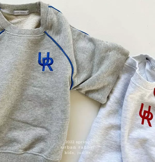 Urban Rabbit - Korean Children Fashion - #childofig - Line Embroidery Sweatshirt - 6
