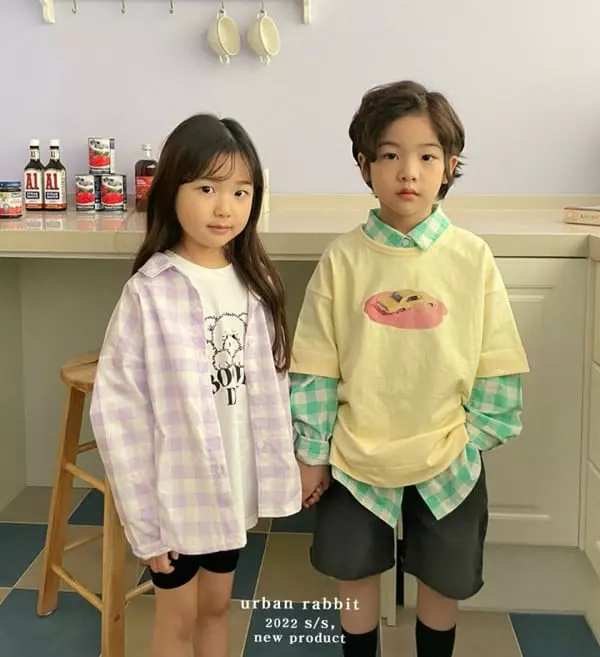 Urban Rabbit - Korean Children Fashion - #designkidswear - Square Shirt - 4