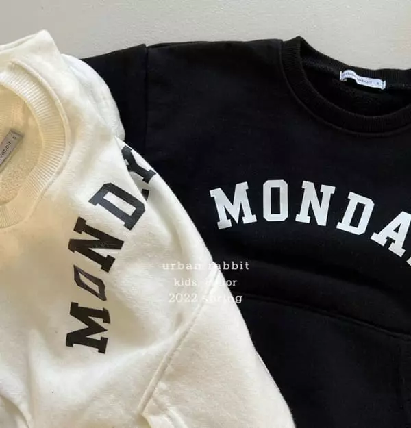 Urban Rabbit - Korean Children Fashion - #discoveringself - Monday Kngaroo Sweatshirt - 4